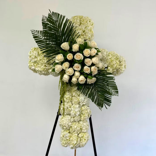 Standing Cross with Arrangement