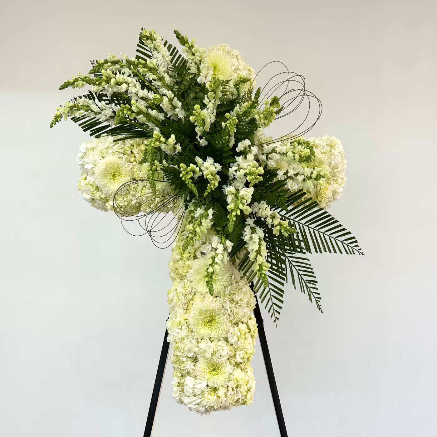 Cross Wreath with Arrangement
