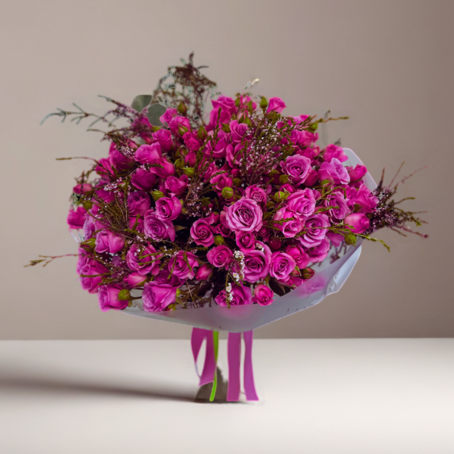 Tyrian Spray Rose Bouquet