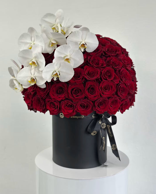 Orchid & Rose Hat Box