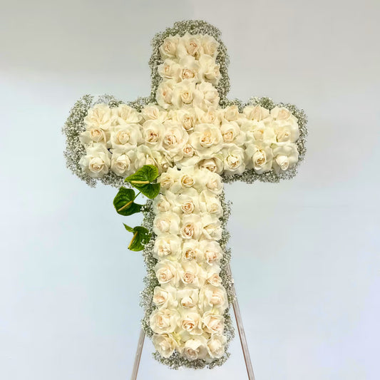 White Rose Standing Cross